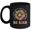 In A World Where You Can Be Anything Be Kind Rainbow Groovy Mug | siriusteestore