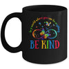 In A World Where You Can Be Kind Butterfly Autism Awareness Mug | siriusteestore