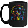In A World Where You Can Be Kind Butterfly Autism Awareness Mug | siriusteestore