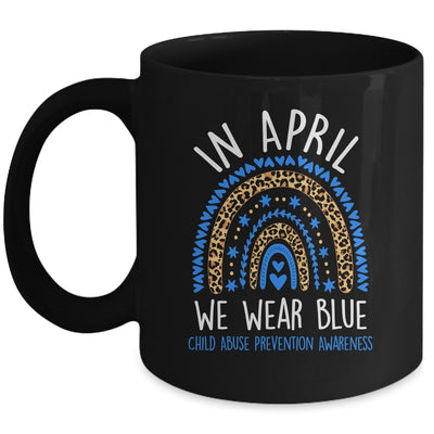 In April We Wear Blue Cool Child Abuse Prevention Awareness Mug | siriusteestore