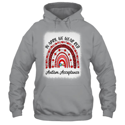 In April We Wear Red Instead Autism People Acceptance Shirt & Hoodie | siriusteestore