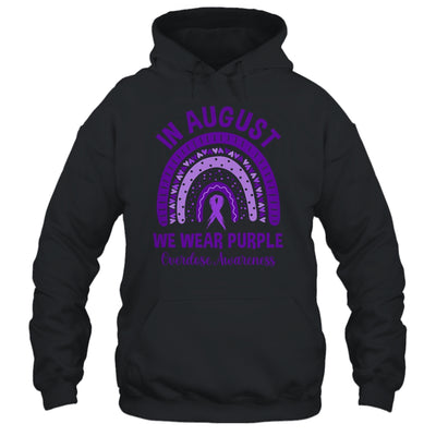 In August We Wear Purple Rainbow Overdose Awareness Month Shirt & Hoodie | siriusteestore