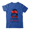 In February We Wear Red Heart Disease Awareness Messy Bun Shirt & Hoodie | siriusteestore