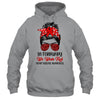 In February We Wear Red Heart Disease Awareness Messy Bun Shirt & Hoodie | siriusteestore