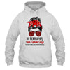 In February We Wear Red Heart Disease Awareness Messy Bun Shirt & Hoodie | siriusteestore