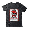 In February We Wear Red Messy Bun Heart Disease Awareness Shirt & Hoodie | siriusteestore