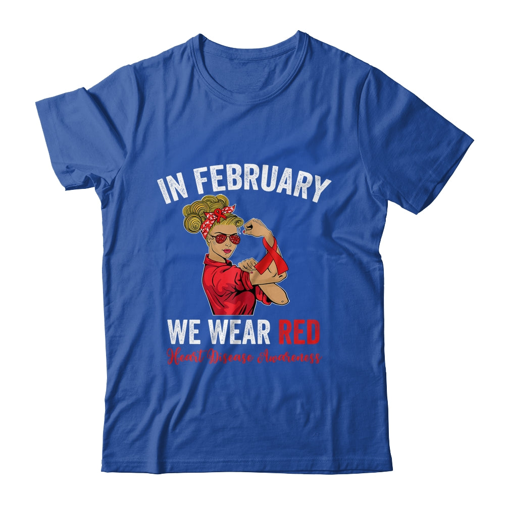 In February We Wear Red Sunglasses Heart Disease Awareness Shirt & Hoodie | siriusteestore