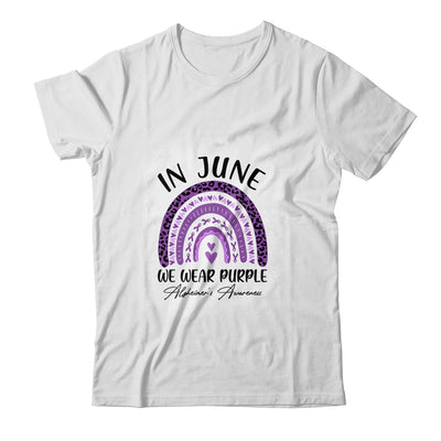 In June We Wear Purple Alzheimers Awareness Rainbow Support Shirt & Tank Top | siriusteestore