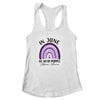 In June We Wear Purple Alzheimers Awareness Rainbow Support Shirt & Tank Top | siriusteestore