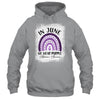In June We Wear Purple Alzheimers Awareness Rainbow Support Shirt & Tank Top | siriusteestore