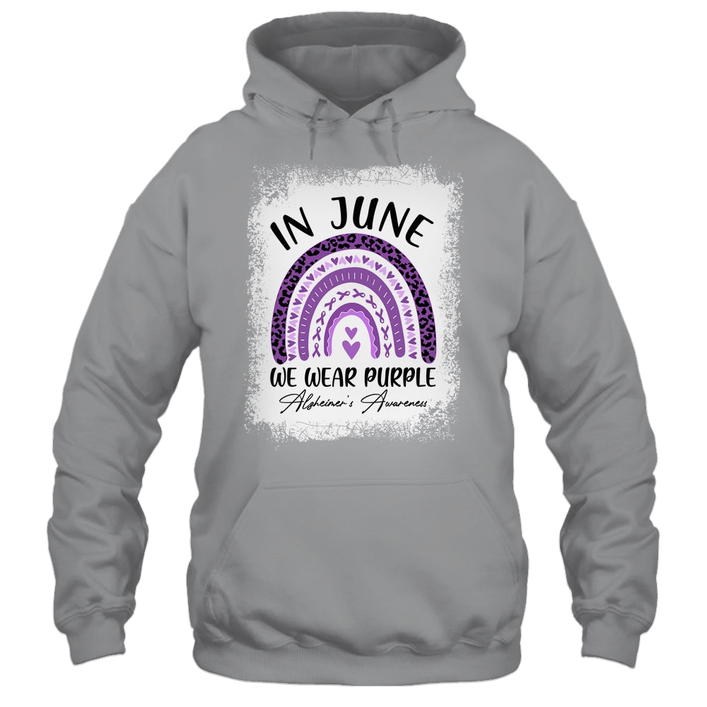 In June We Wear Purple Alzheimers Awareness Rainbow Support Shirt & Tank Top | siriusteestore