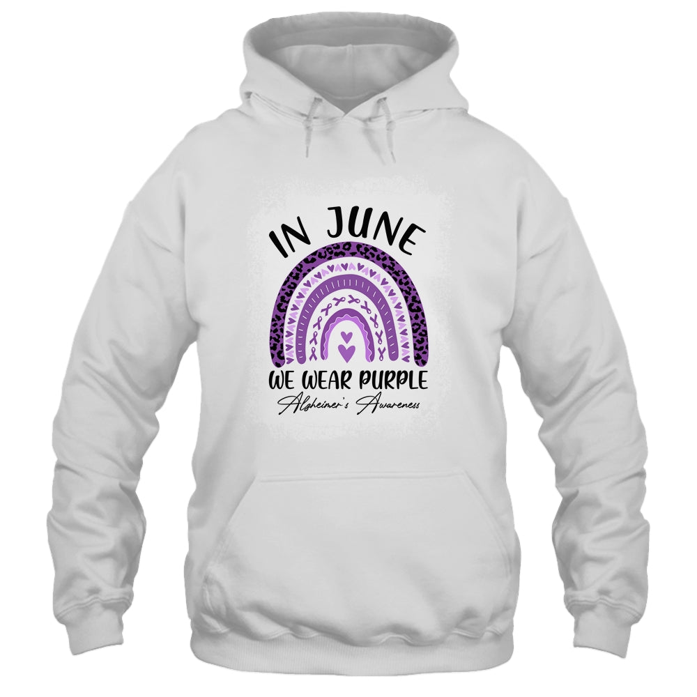 In June We Wear Purple Alzheimers Awareness Rainbow Support Shirt & Tank Top | siriusteestore