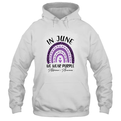 In June We Wear Purple Alzheimers Awareness Rainbow Support Shirt & Tank Top | siriusteestore
