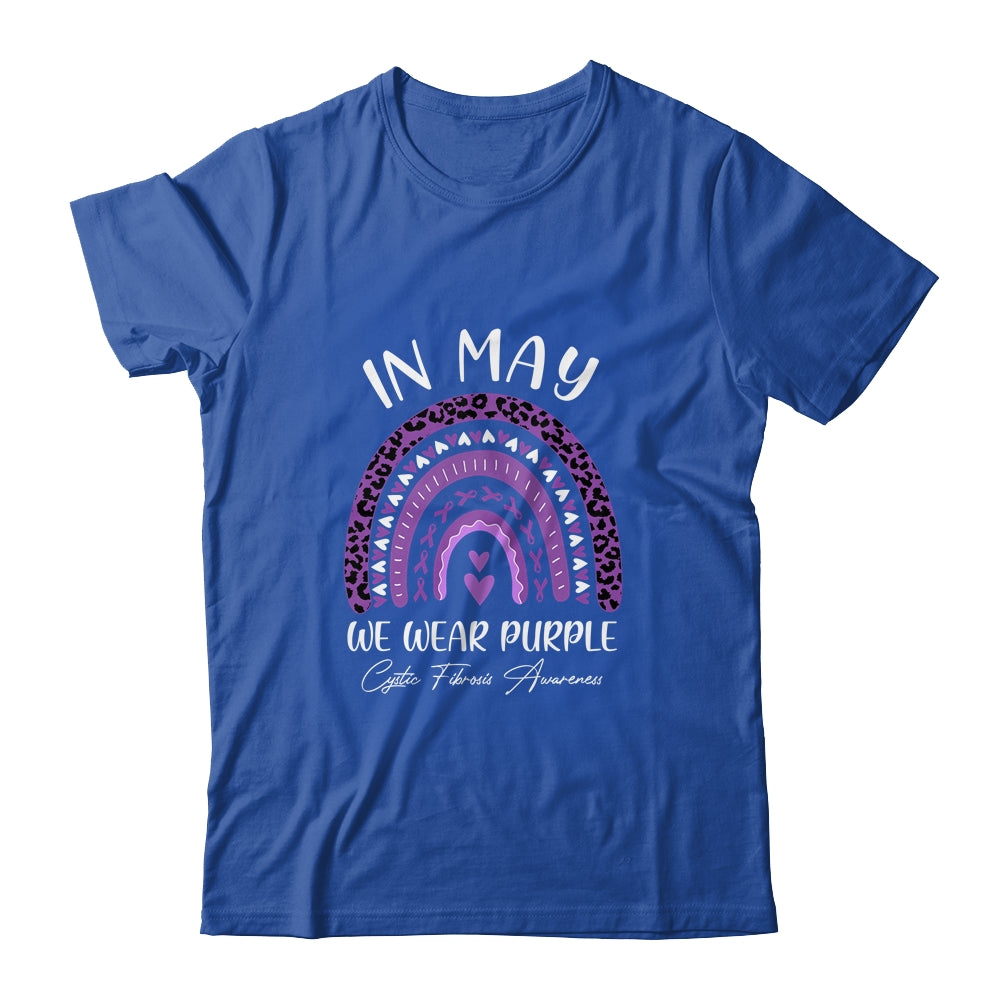 In May We Wear Purple Cystic Fibrosis Awareness Rainbow Shirt & Hoodie | siriusteestore