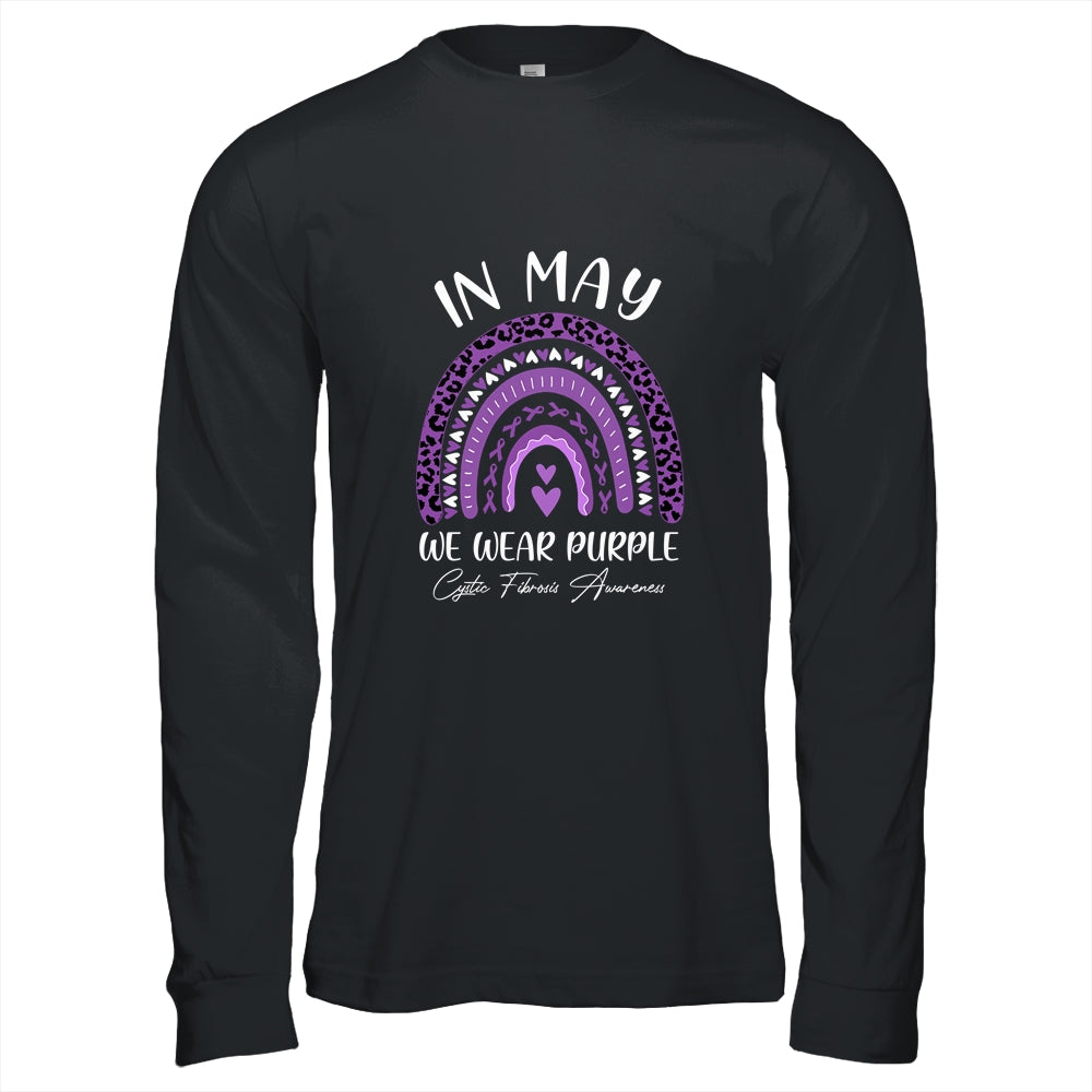 In May We Wear Purple Cystic Fibrosis Awareness Rainbow Shirt & Hoodie | siriusteestore