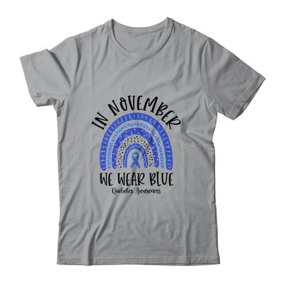 In November We Wear Blue Diabetes Awareness Rainbow Shirt & Hoodie | siriusteestore