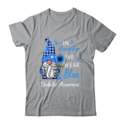 In November We Wear Blue Gnome Diabetes Awareness Shirt & Hoodie | siriusteestore