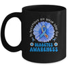 In November We Wear Blue Sunflower Diabetes Awareness Month Mug | siriusteestore