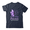 In November We Wear Periwinkle Stomach Cancer Awareness Butterfly Shirt & Hoodie | siriusteestore