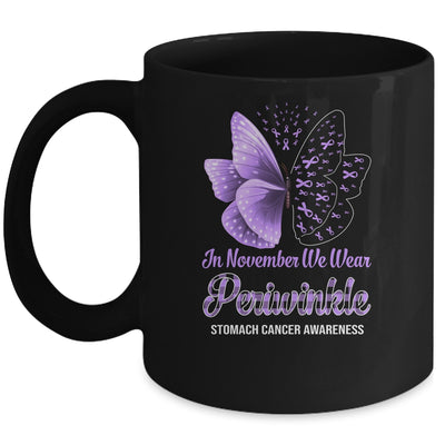In November We Wear Periwinkle Stomach Cancer Awareness Butterfly Mug | siriusteestore
