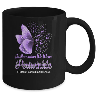 In November We Wear Periwinkle Stomach Cancer Awareness Butterfly Mug | siriusteestore