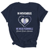 In November We Wear Periwinkle Stomach Cancer Awareness Hope Love Faith Shirt & Hoodie | siriusteestore