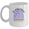 In November We Wear Periwinkle Stomach Cancer Awareness Rainbow Mug | siriusteestore