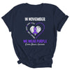 In November We Wear Purple Crohns Disease Awareness Hope Love Faith Shirt & Hoodie | siriusteestore