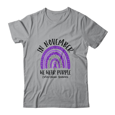 In November We Wear Purple Crohns Disease Awareness Rainbow Shirt & Hoodie | siriusteestore