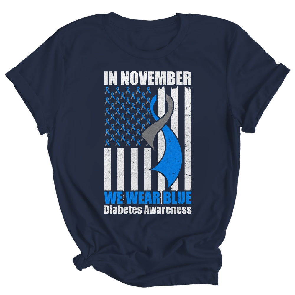 In November we Wear Blue T1D T2D Diabetic Diabetes Awareness Shirt & Hoodie | siriusteestore