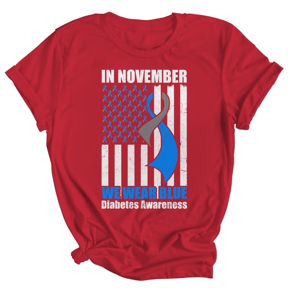 In November we Wear Blue T1D T2D Diabetic Diabetes Awareness Shirt & Hoodie | siriusteestore