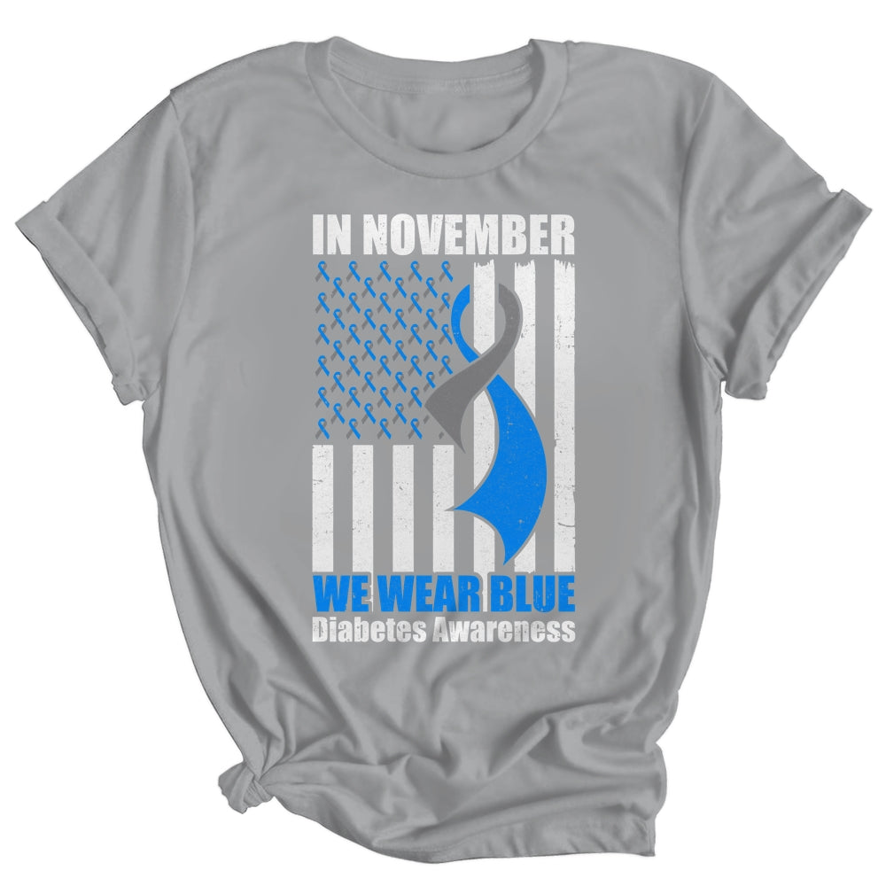 In November we Wear Blue T1D T2D Diabetic Diabetes Awareness Shirt & Hoodie | siriusteestore