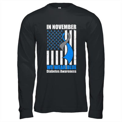 In November we Wear Blue T1D T2D Diabetic Diabetes Awareness Shirt & Hoodie | siriusteestore