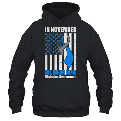 In November we Wear Blue T1D T2D Diabetic Diabetes Awareness Shirt & Hoodie | siriusteestore