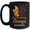 In October We Wear Orange ADHD Awareness Butterfly Mug | siriusteestore