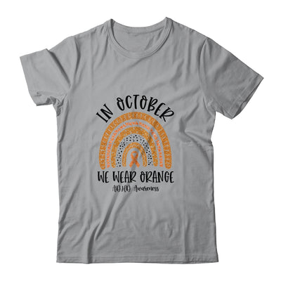 In October We Wear Orange ADHD Awareness Rainbow Shirt & Hoodie | siriusteestore