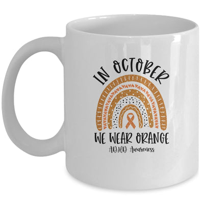 In October We Wear Orange ADHD Awareness Rainbow Mug | siriusteestore