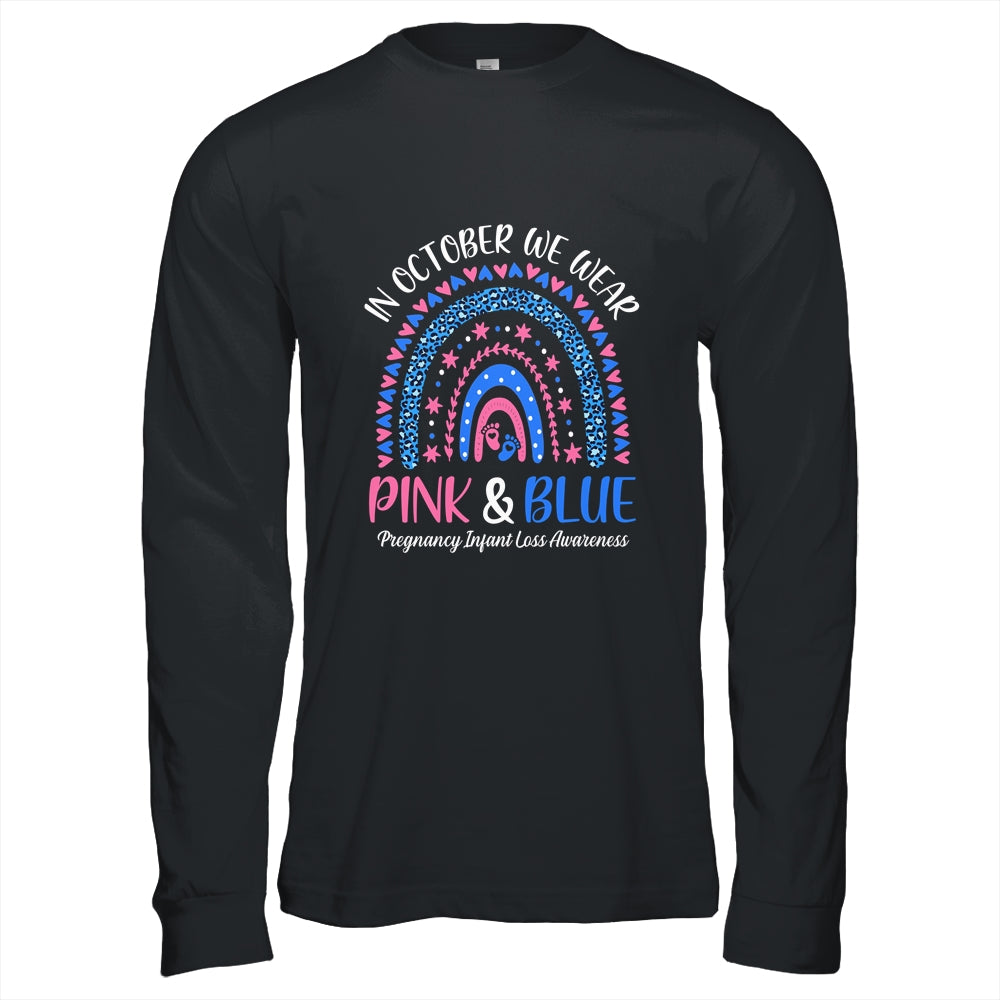 In October We Wear Pink And Blue Infant Loss Awareness Shirt & Hoodie | siriusteestore