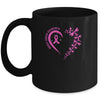 In October We Wear Pink Breast Cancer Awareness Dragonfly Mug | siriusteestore