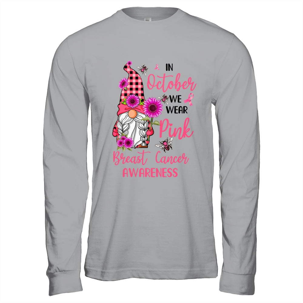 In October We Wear Pink Gnome Breast Cancer Awareness Shirt & Hoodie | siriusteestore