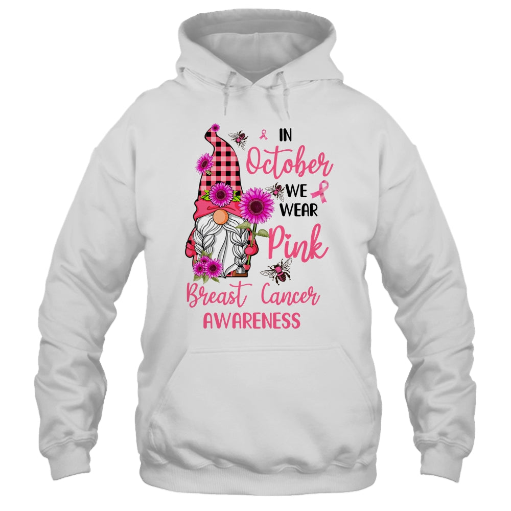 In October We Wear Pink Gnome Breast Cancer Awareness Shirt & Hoodie | siriusteestore