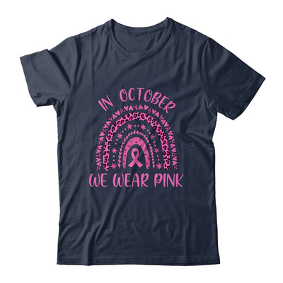 In October We Wear Pink Leopard Breast Cancer Awareness Shirt & Hoodie | siriusteestore