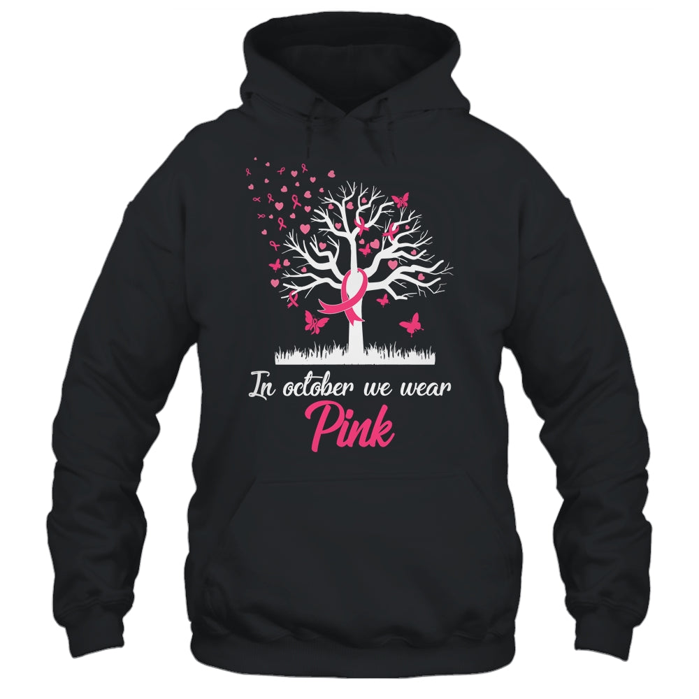 In October We Wear Pink Tree Breast Cancer Awareness Shirt & Hoodie | siriusteestore