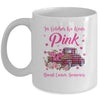 In October We Wear Pink Truck Breast Cancer Awareness Mug | siriusteestore