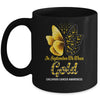 In September We Wear Gold Childhood Cancer Awareness Butterfly Mug | siriusteestore