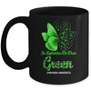 In September We Wear Green Lymphoma Awareness Butterfly Mug | siriusteestore