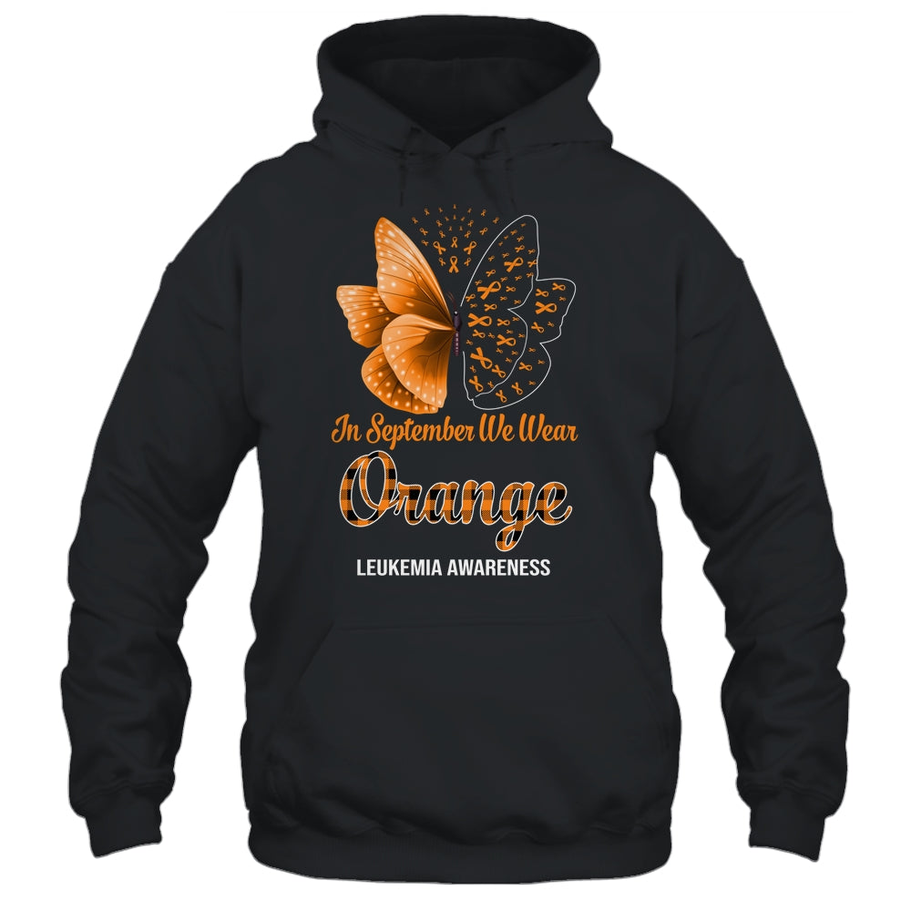 In September We Wear Teal Ovarian Cancer Awareness Butterfly Shirt & Hoodie | siriusteestore