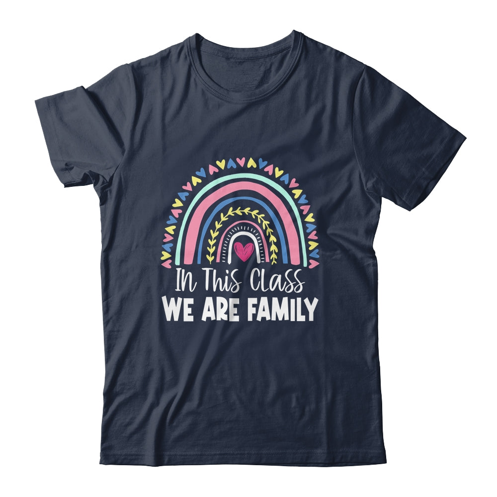 In This Class We Are Family Student Teacher Back To School Shirt & Tank Top | siriusteestore