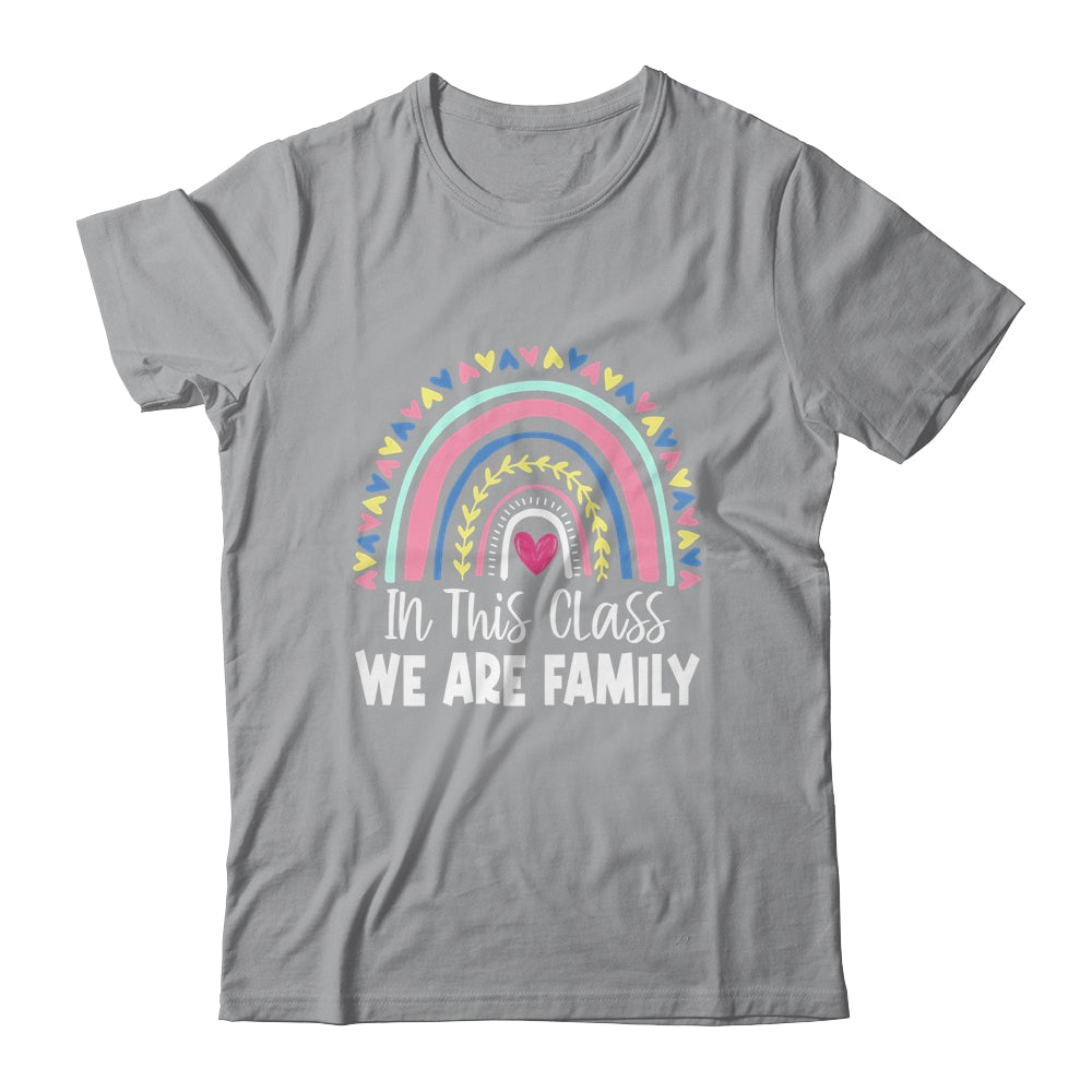 In This Class We Are Family Student Teacher Back To School Shirt & Tank Top | siriusteestore