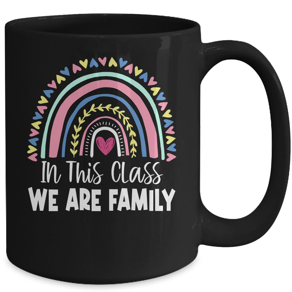 In This Class We Are Family Student Teacher Back To School Mug | siriusteestore